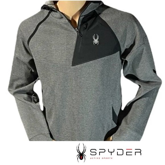 Spyder Other - Men’s Spyder Heavyweight Pullover ProWeb Active 1/4 Zip Hoodie